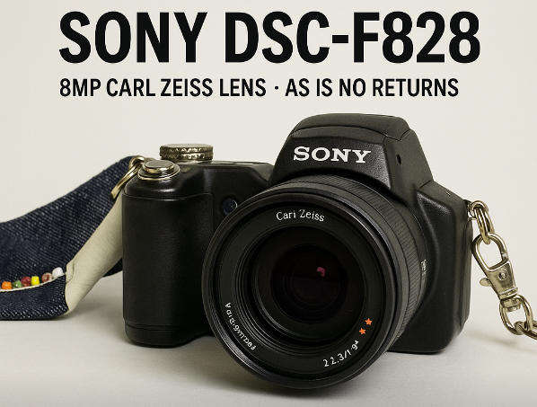 Sony DSC-F828 Digital Camera  8MP Carl Zeiss Lens  Untested