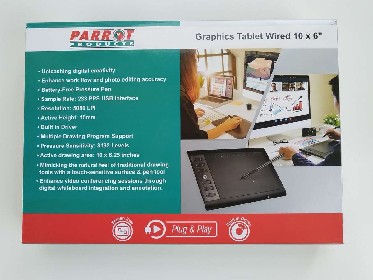 PRICE DROP - Parrot Graphics Tablet Wired 10x6