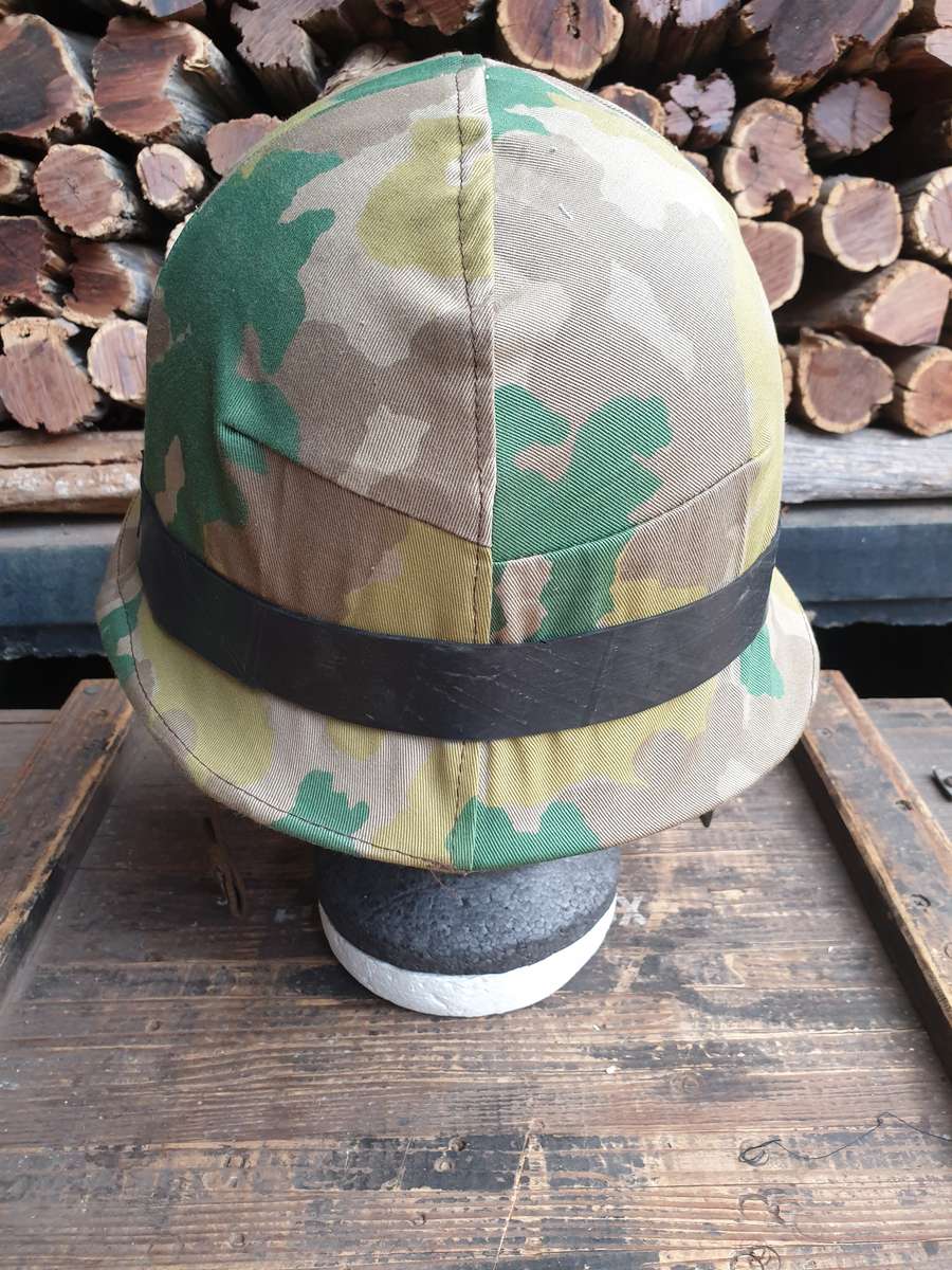 REPRODUCTION (from original cloth) Hunter 1st patt camo helmet cover fits SADF OTAN helmet with