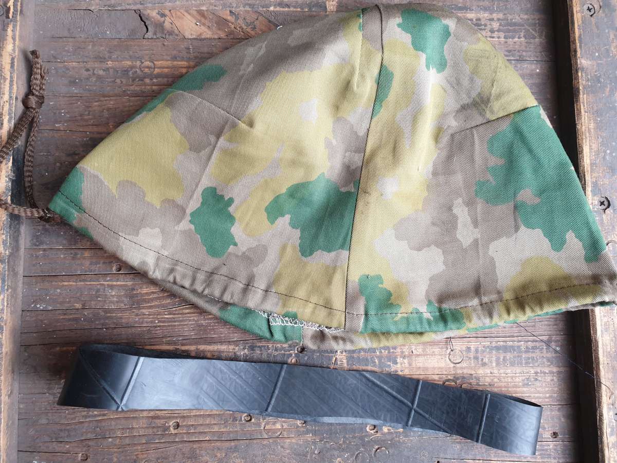 REPRODUCTION (from original cloth) Hunter 1st patt camo helmet cover fits SADF OTAN helmet with