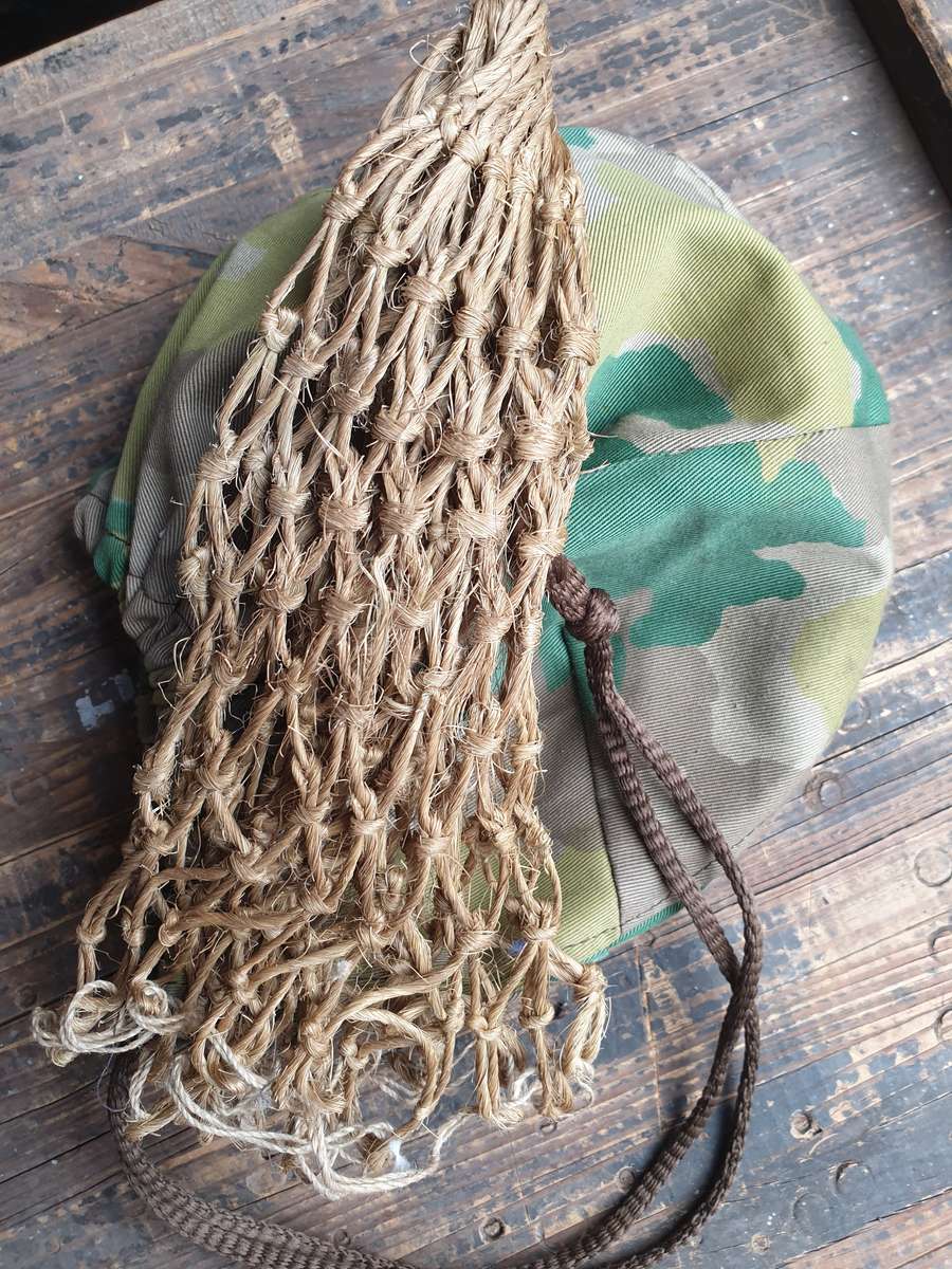 REPRODUCTION (from original cloth) Hunter 1st patt camo helmet cover fits SADF OTAN helmet with