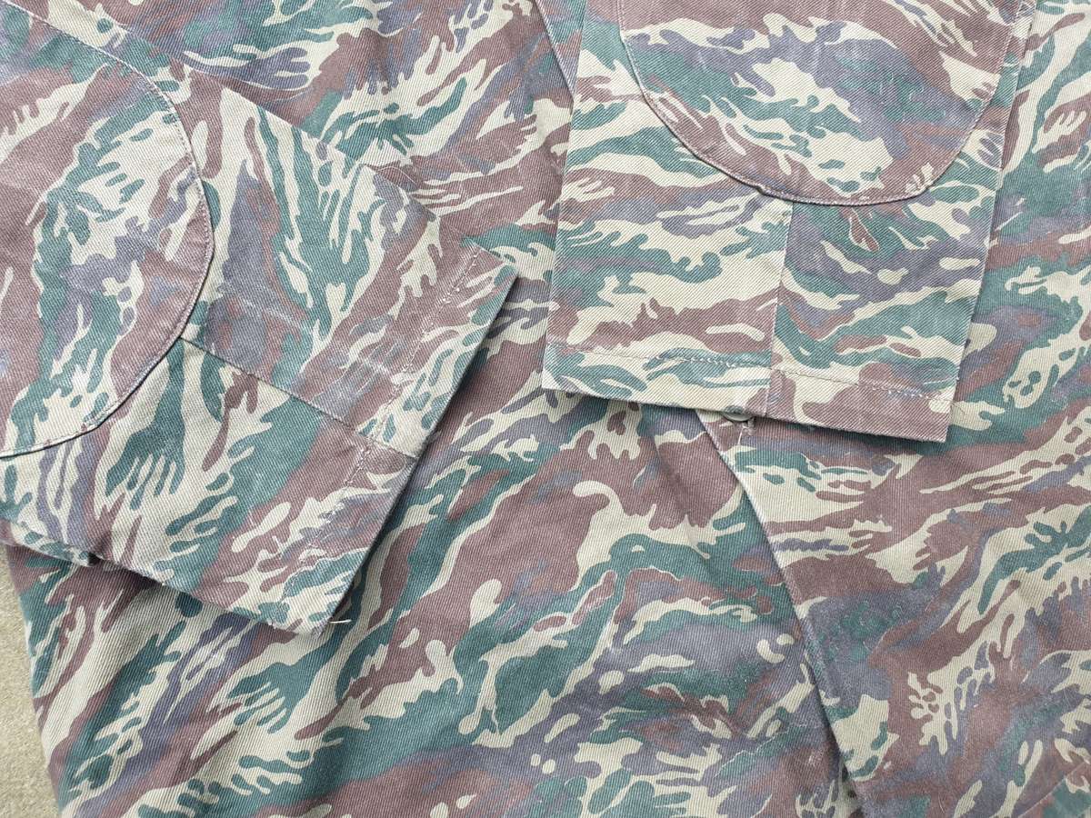 SWA/Angola bushwar era SA SF Recce used clandestine locally made copy Libyan Rhubarb camo l/s shirt