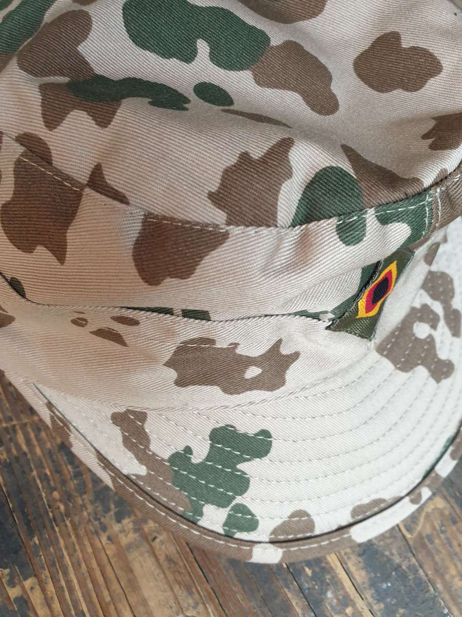 new unused large size (fits 58/59cm) German Bundeswehr Tropentarn (MILTEC brand) camo service cap