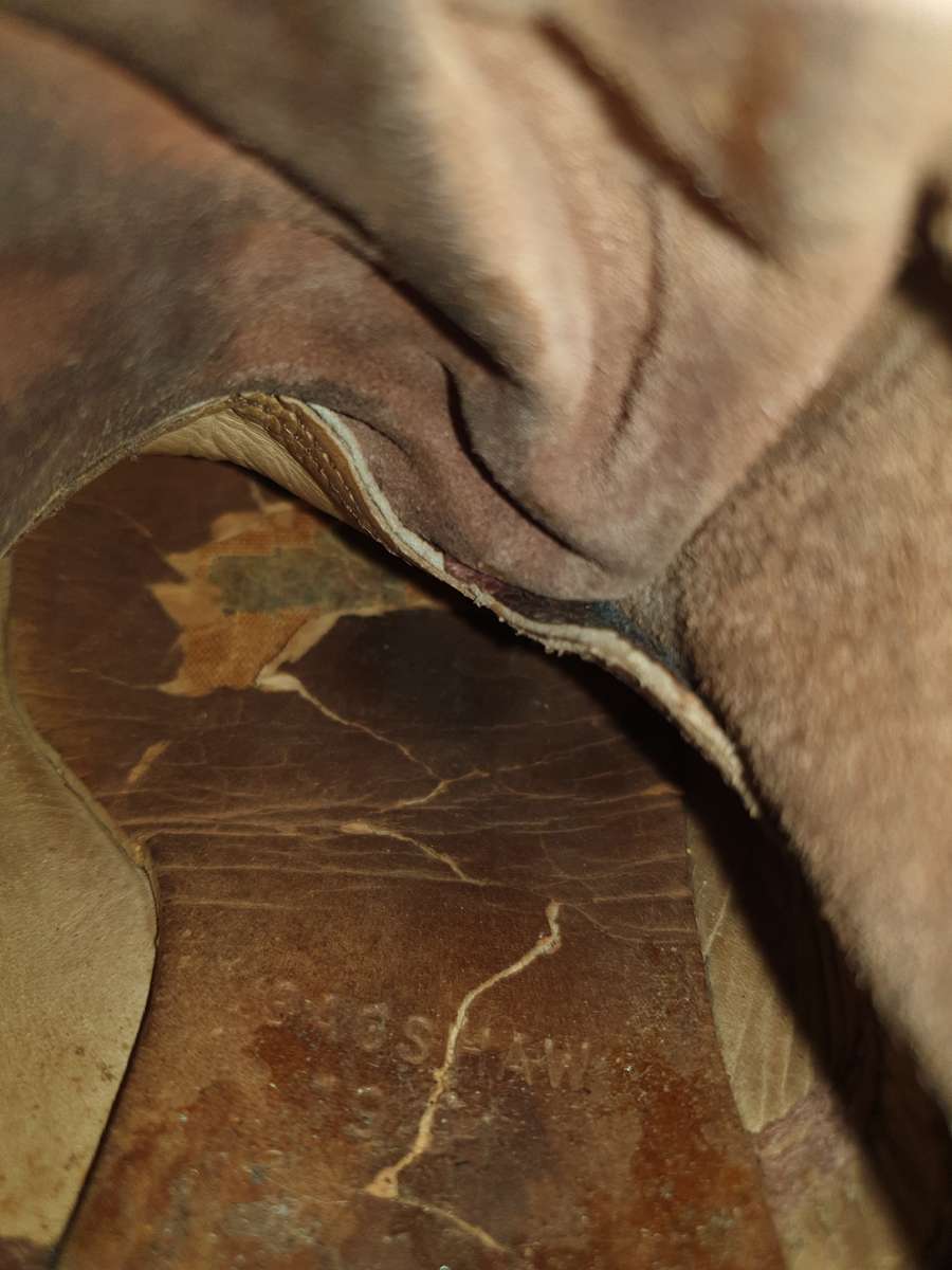 original SADF era Goodyear welted full leather combat boots soles recently reglued and stitched size