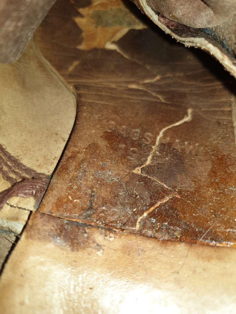 original SADF era Goodyear welted full leather combat boots soles recently reglued and stitched size