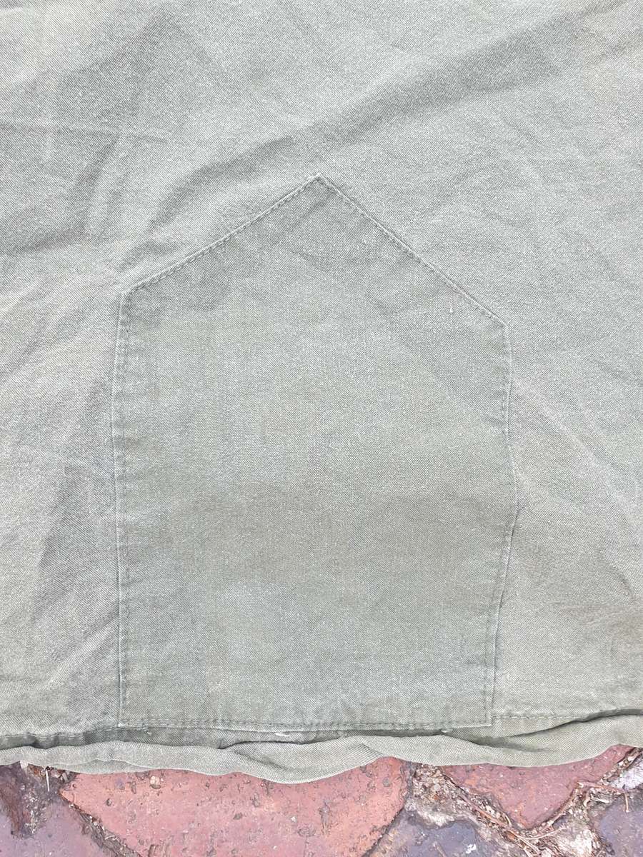 complete original USGI 2 man (2 shelters) canvas olive green pup tent with correct stakes/poles used