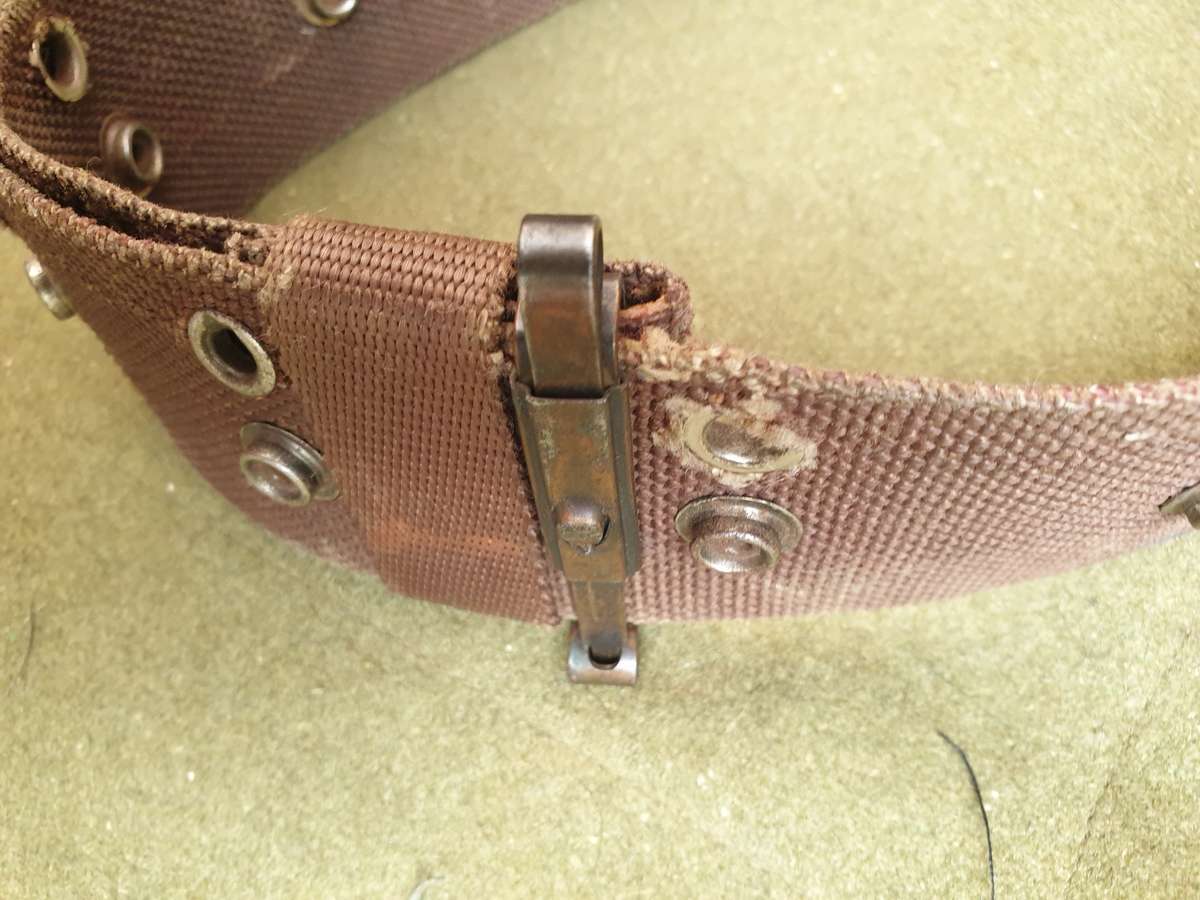 original SWA/Angola bushwar period SADF era Recce SA SF used Patt 80 trials web-belt brown nylon
