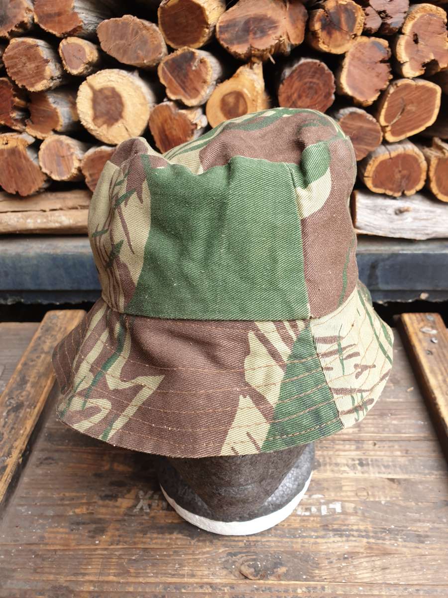 100% custom period hand sewn/field made Rhodesian bushwar era camo "floppy" bush-hat large size