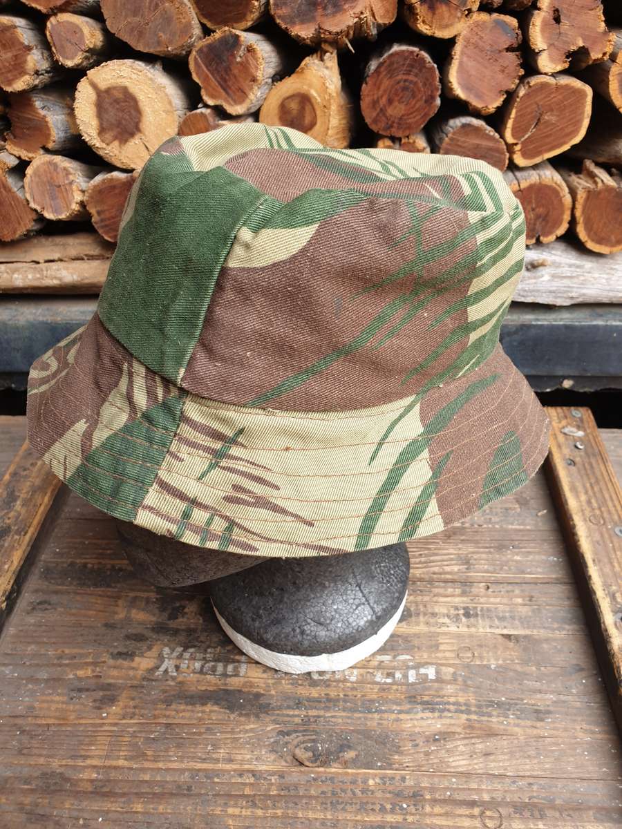 100% custom period hand sewn/field made Rhodesian bushwar era camo "floppy" bush-hat large size