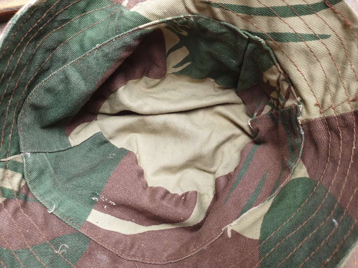 100% custom period hand sewn/field made Rhodesian bushwar era camo "floppy" bush-hat large size