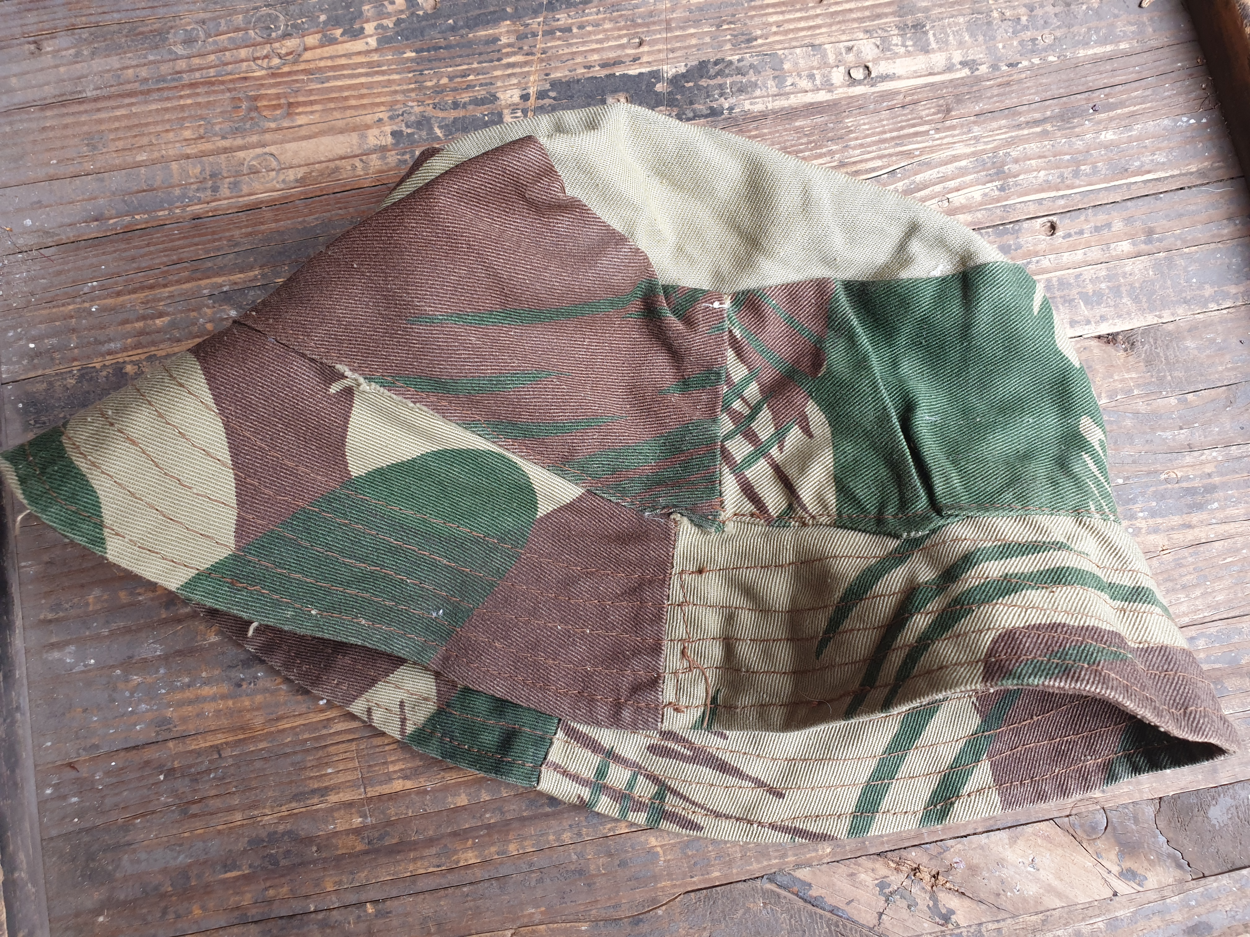 100% custom period hand sewn/field made Rhodesian bushwar era camo "floppy" bush-hat large size