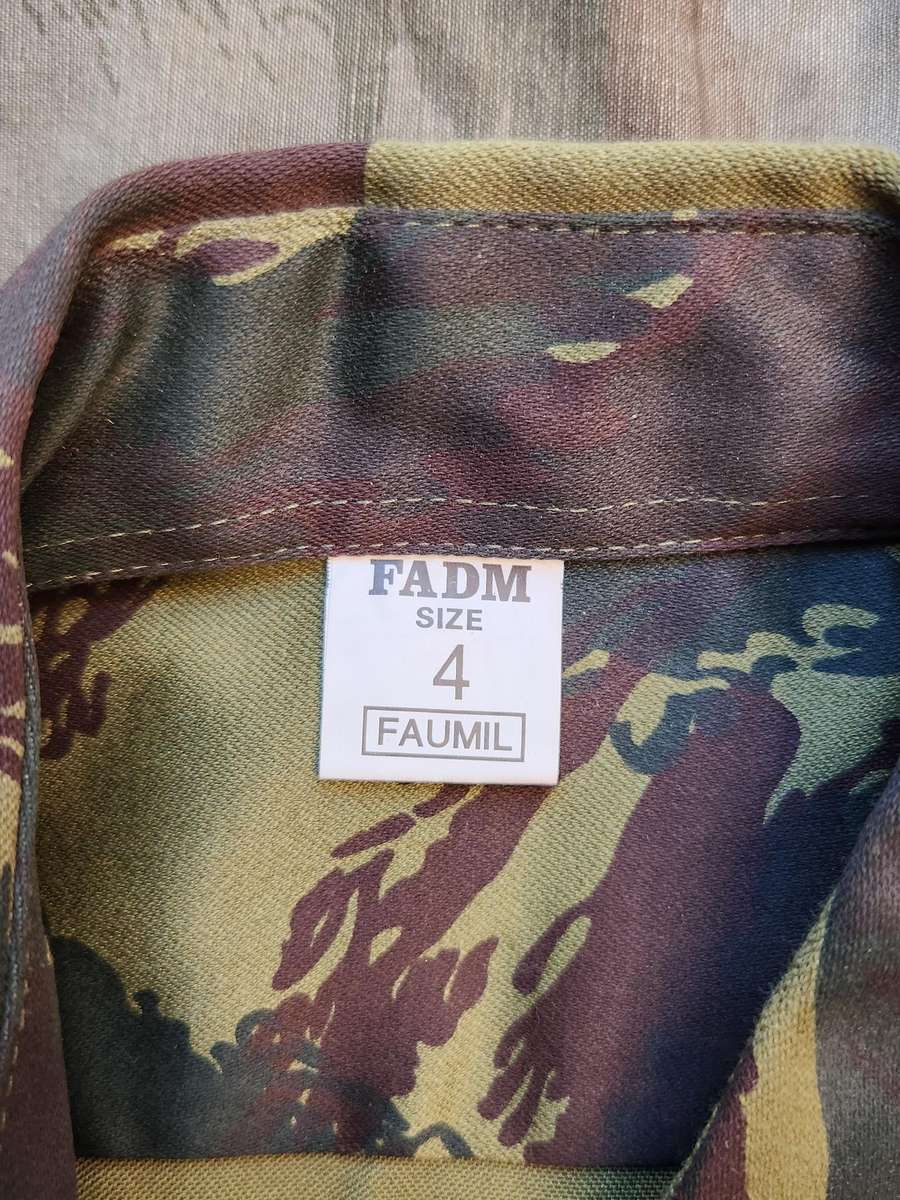 as new (unused) large size Mozambique Marines FADM Fuzielerrios s/sleeve lizard camo shirt