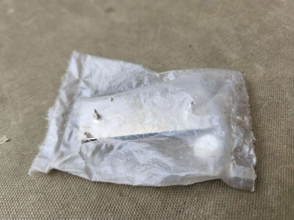 scarce SADf era RSA Schools Cadet Instructor breast badge - both rear pins intact (unused in packet)