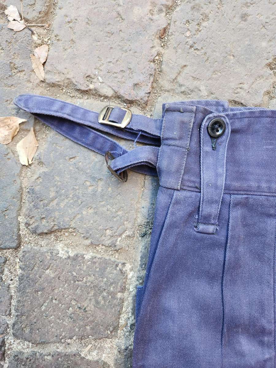 clean (as new) rarely seen BSAP Rhodesia era urban "blues" uniform pair trousers - no damage (small)