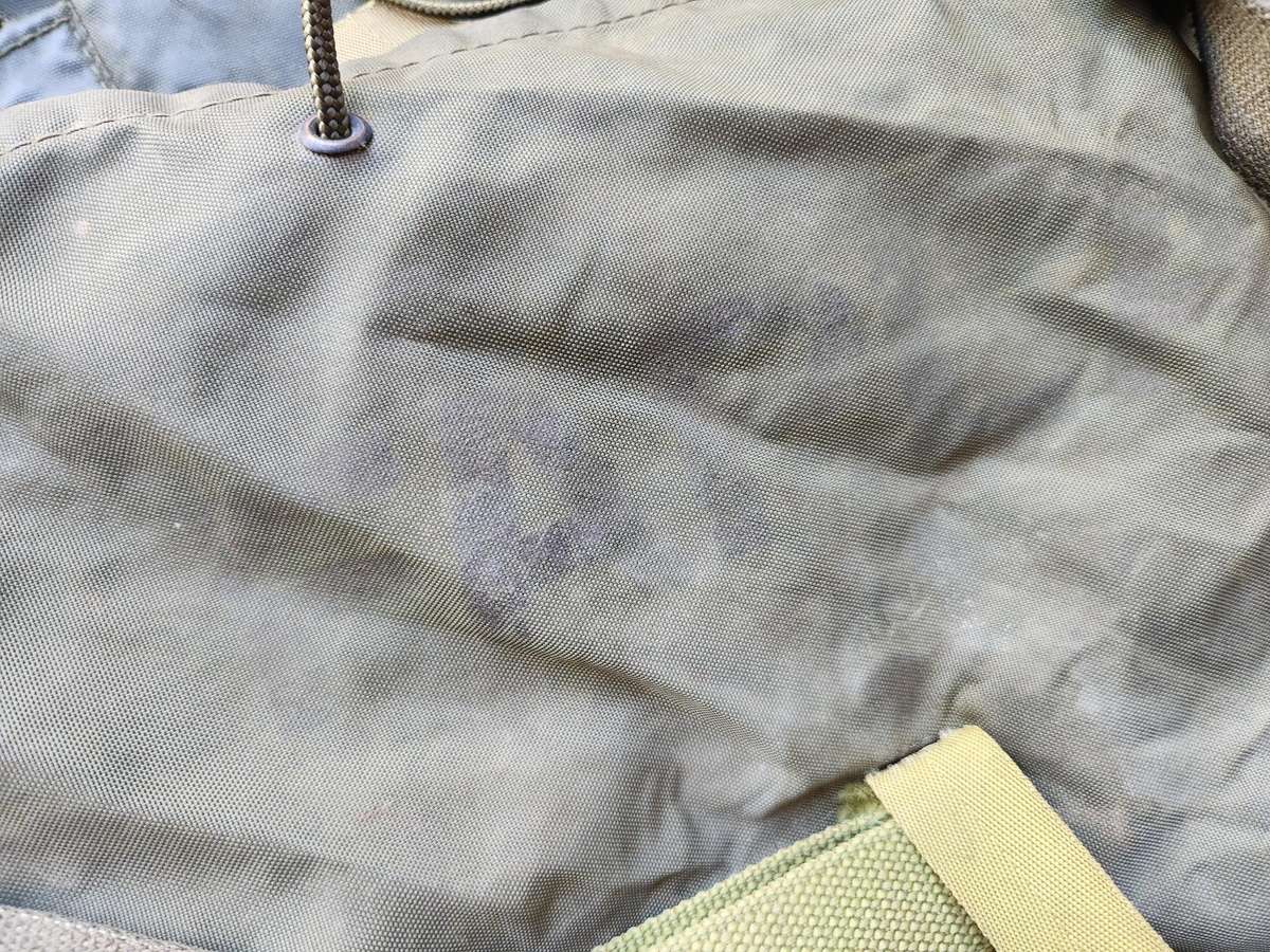 100% original SWA/ Angola period FAPLA issue small olive green backpack - field repaired/ modified