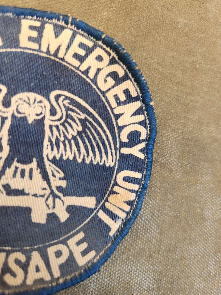 used condition 100% original period Rhodesia BSAP blue cloth Police Urban Emergency Unit Rusape badg