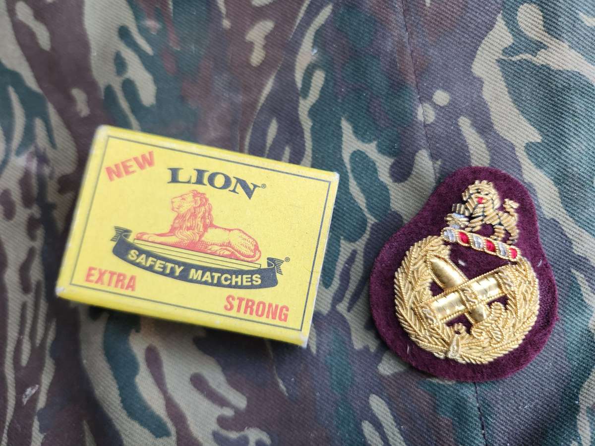 new & unused 100% original period SADF era SAMS female GENERALs sidecap/beret bullion badge