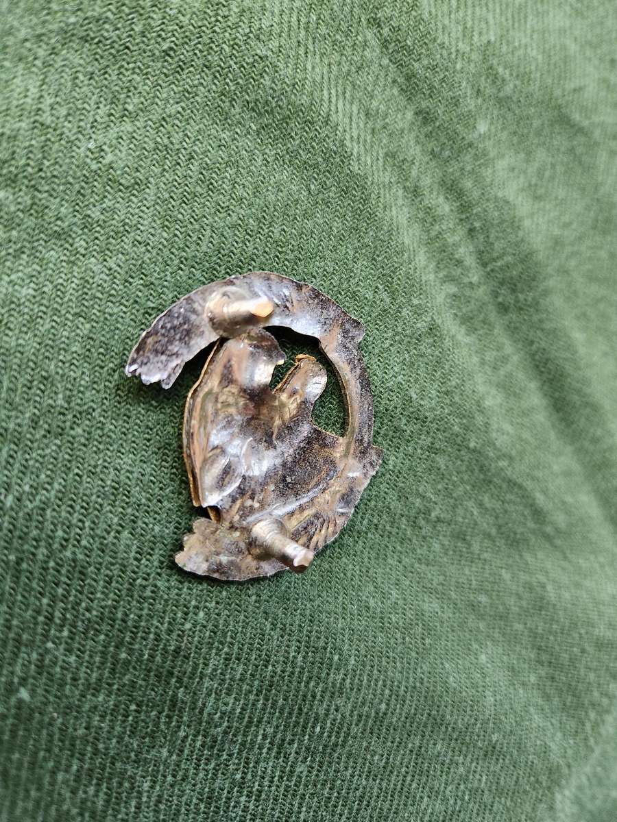 scarce used condition 100% original SADF era Midland Commando bi-metal beret badge both rear screw