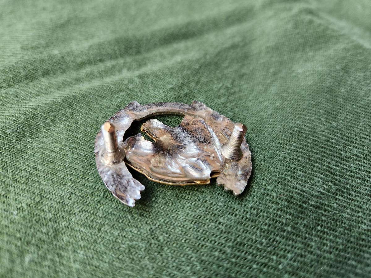 scarce used condition 100% original SADF era Midland Commando bi-metal beret badge both rear screw