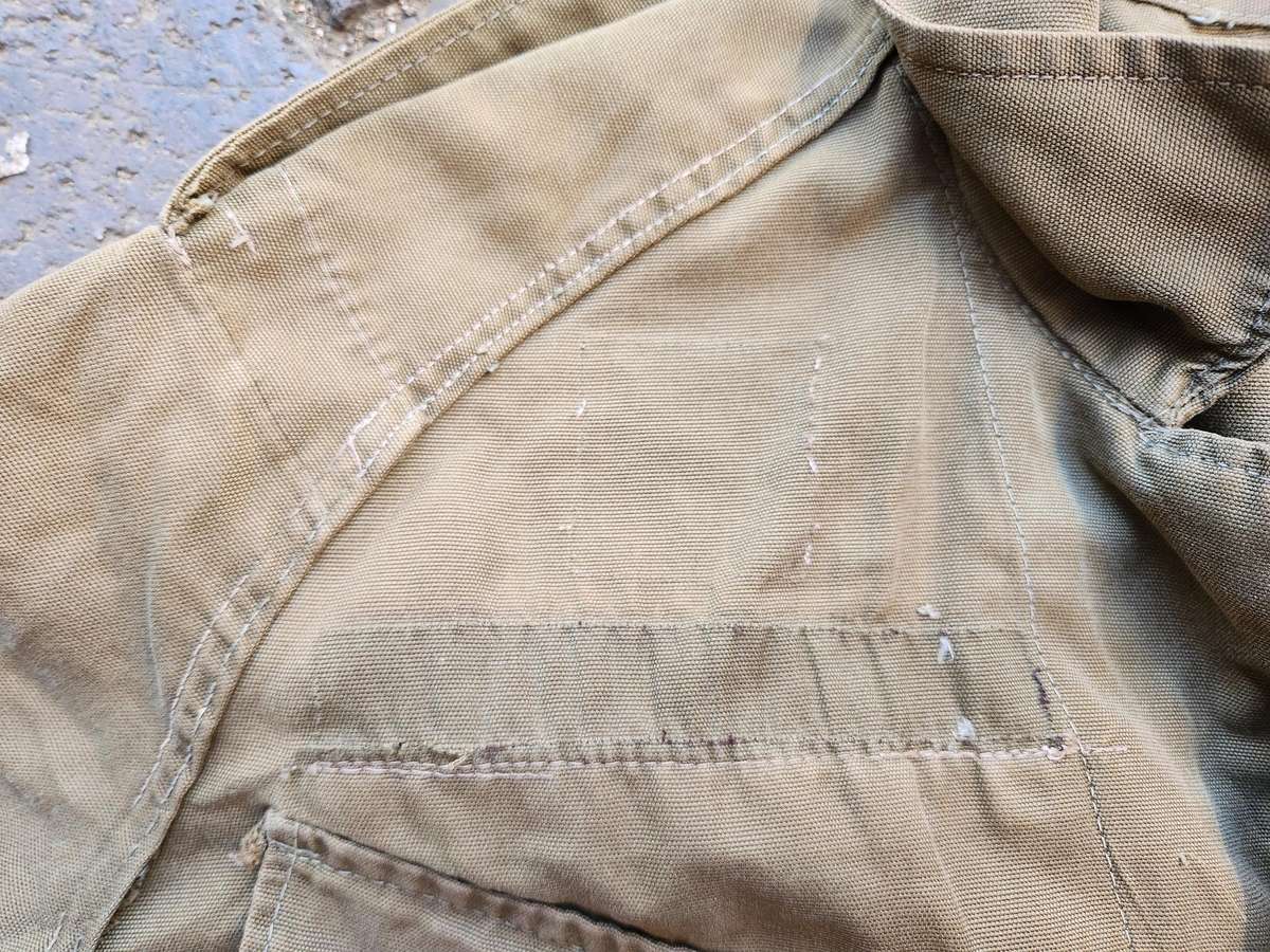 clean used condition SADF era SA army issue early type (slanted top pockets) nutria bush-jacket