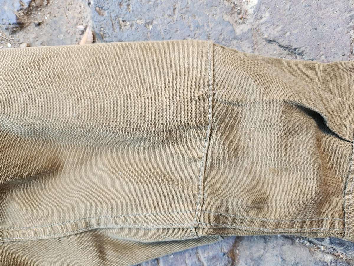 clean used condition SADF era SA army issue early type (slanted top pockets) nutria bush-jacket