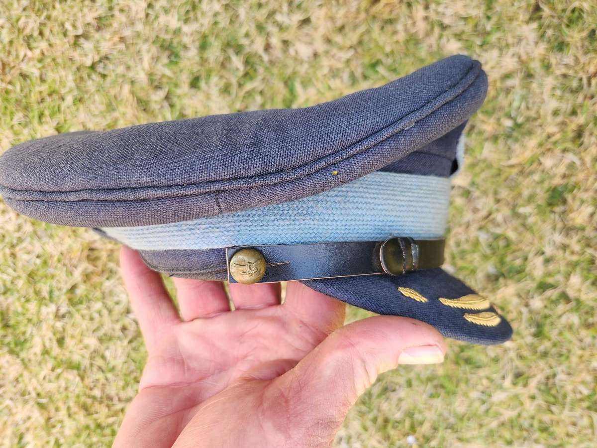 clean used 100% original SADF era SWA/Angola bushwar period SAAF senior officers peak cap large size