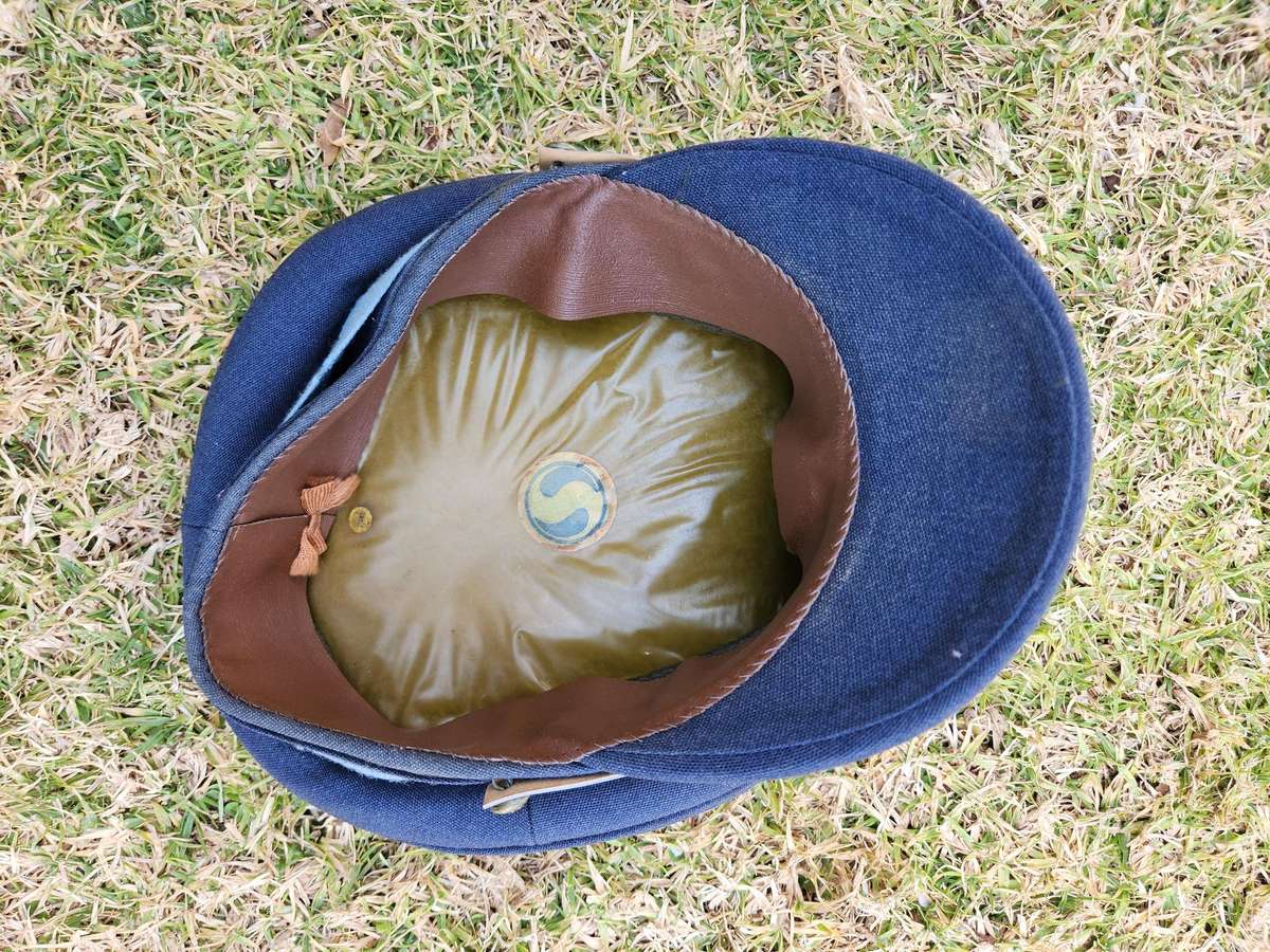 clean used 100% original SADF era SWA/Angola bushwar period SAAF senior officers peak cap large size