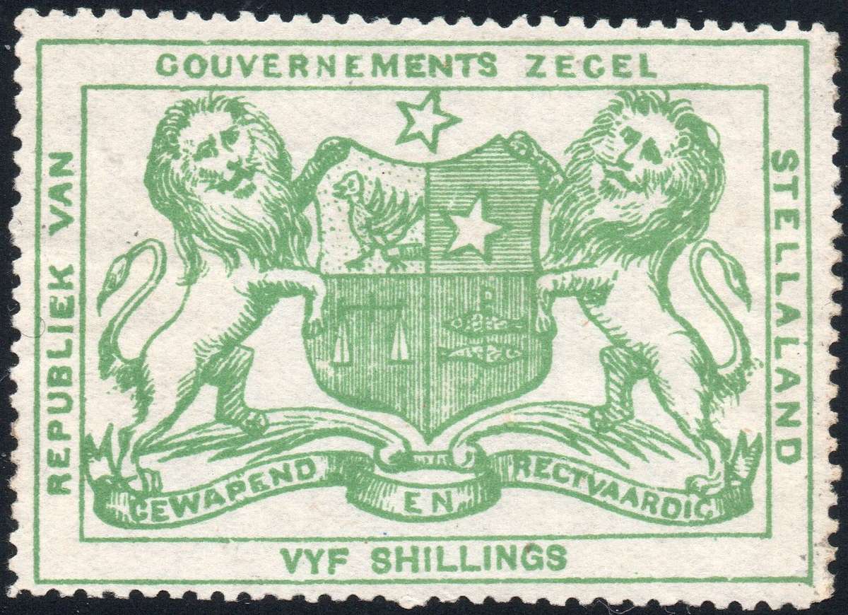STELLALAND 1884 5/- GREEN - MNG