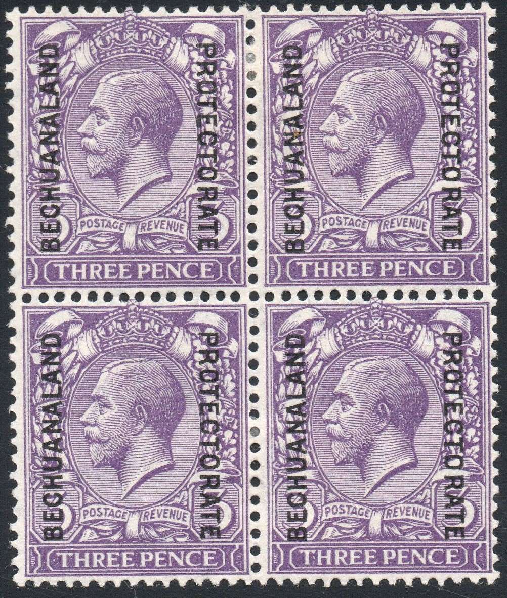 BECHUANALAND  1926 SACC89 3d VIOLET BO4 - MM - CV R400