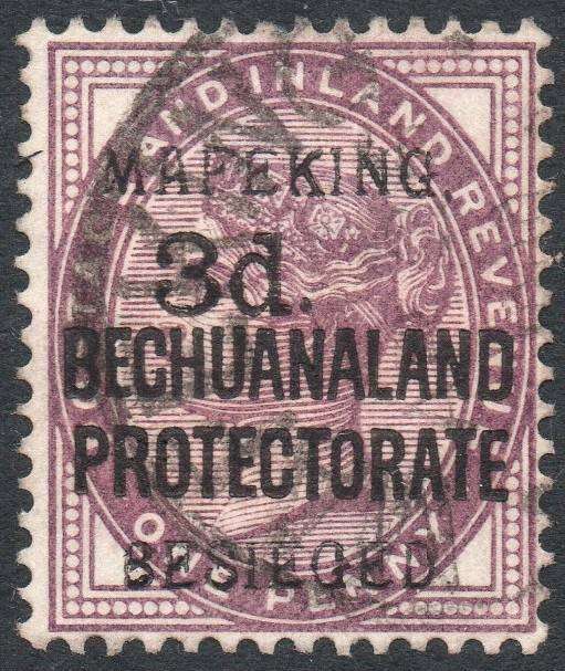 MAFEKING 1900 SG7 : 3d on 1d LILAC - SURCHARGE AS T1 - VFU - SEE BELOW