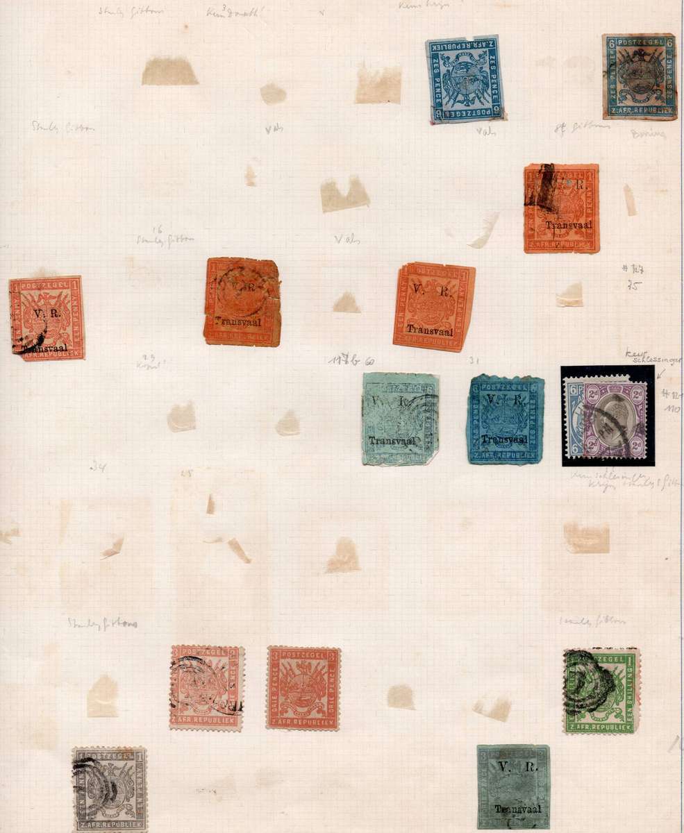 TRANSVAAL - COLLECTION ON TEN(10) ALBUM PAGES - MINT & USED - SEE ALL SCANS