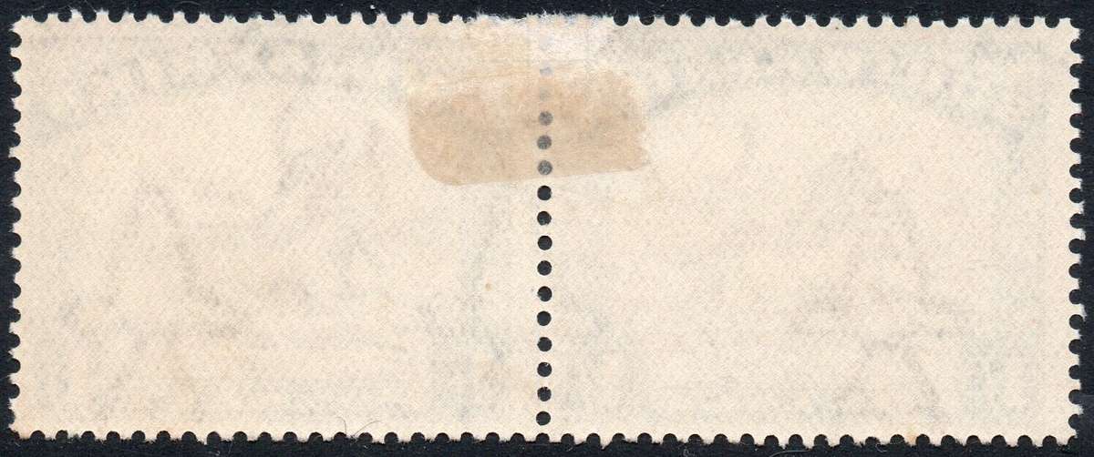 UNION OF SA 1932 SG48cw 1/- BROWN & DEEP BLUE - TWISTED HORN VARIETY MM CV £225(2017)