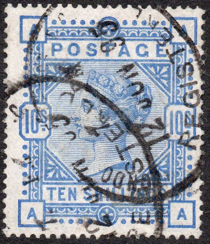 GREAT BRITAIN 1883-4 SG183 10/- ULTRAMARINE - VFU - CV £525(2017)