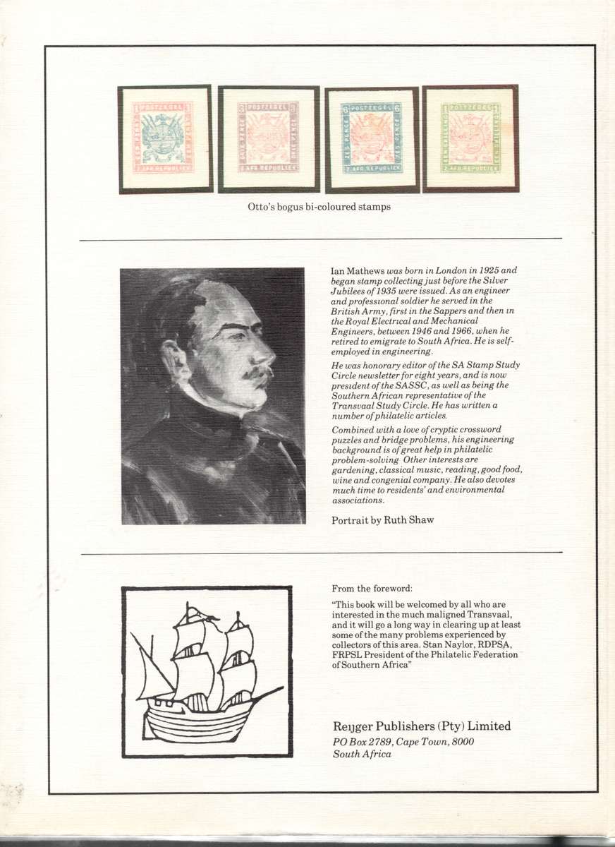TRANSVAAL PHILATELY BY MATHEWS - HARDCOVER - NEW - SEE BELOW