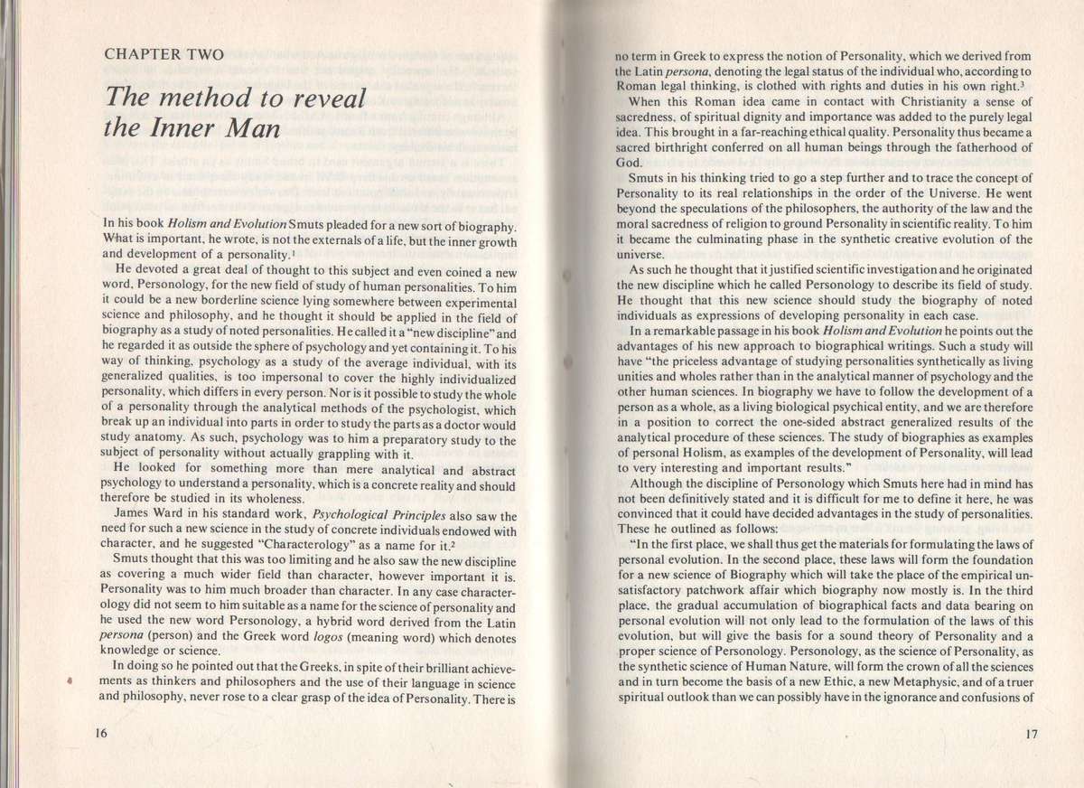 THE HOLISTIC SMUTS , A STUDY IN PERSONALITY - PIET BEUKES (1 ST PUBL 1989) FOREWORD H.F. OPPENHEIMER