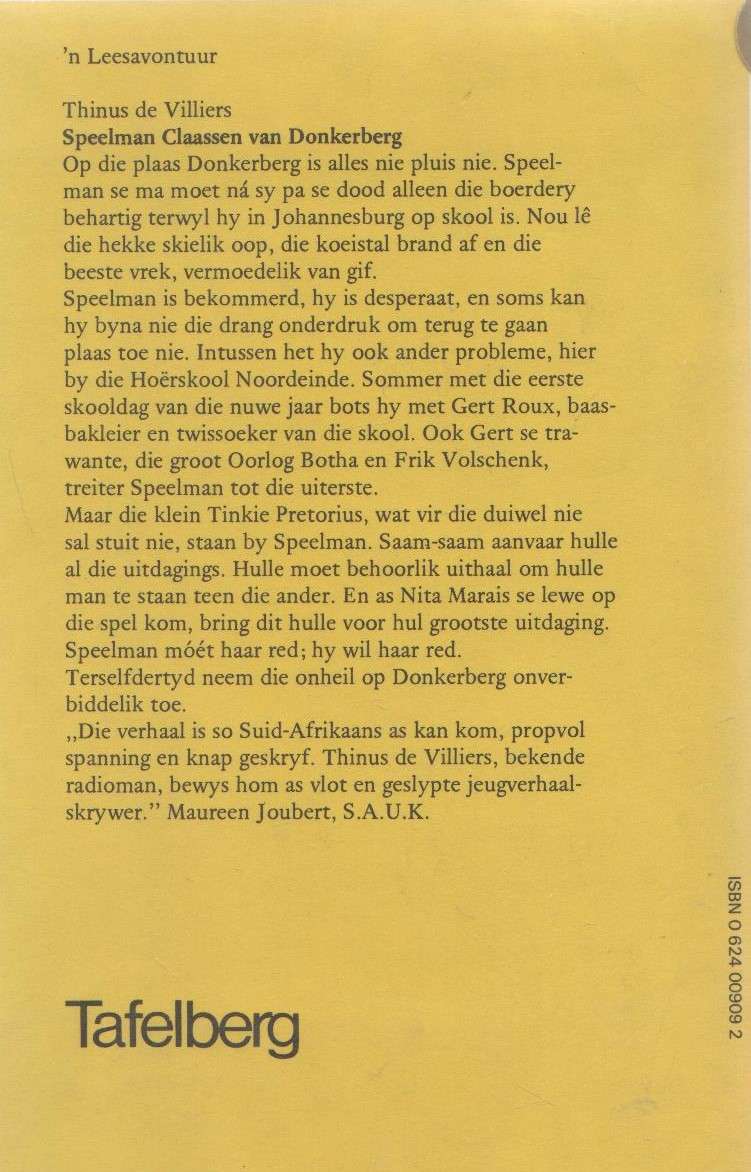 SABOTEURS LAND - JAN COMBRINK (1 STE DUK 1977) JEUG