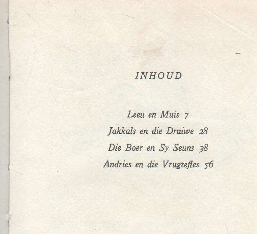 FABELS VAN AESOPUS - TONI FIELD (1970)