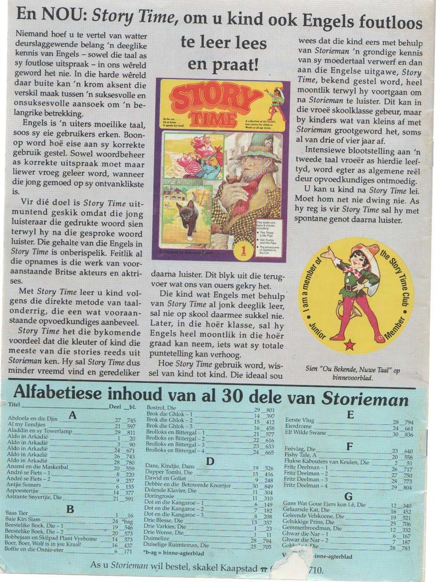 DERTIEN STORIEMAN TYDSKRIFTE  - LEON ROUSSEAU