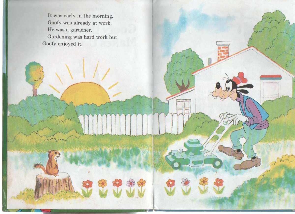 GOOFY THE GARDENER MAKES UP HIS MIND - WALT DISNEY (1980)