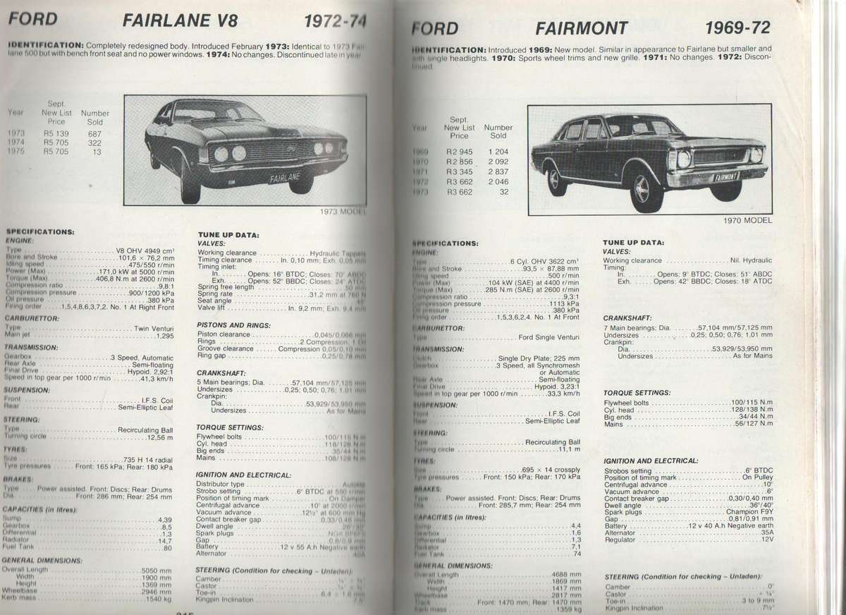 AUTO DATA DIGEST 1991/92 - BILL CALCUTT, OSCAR PERUCH AND MATHUYS VOSLOO (17 TH EDITION 1991)