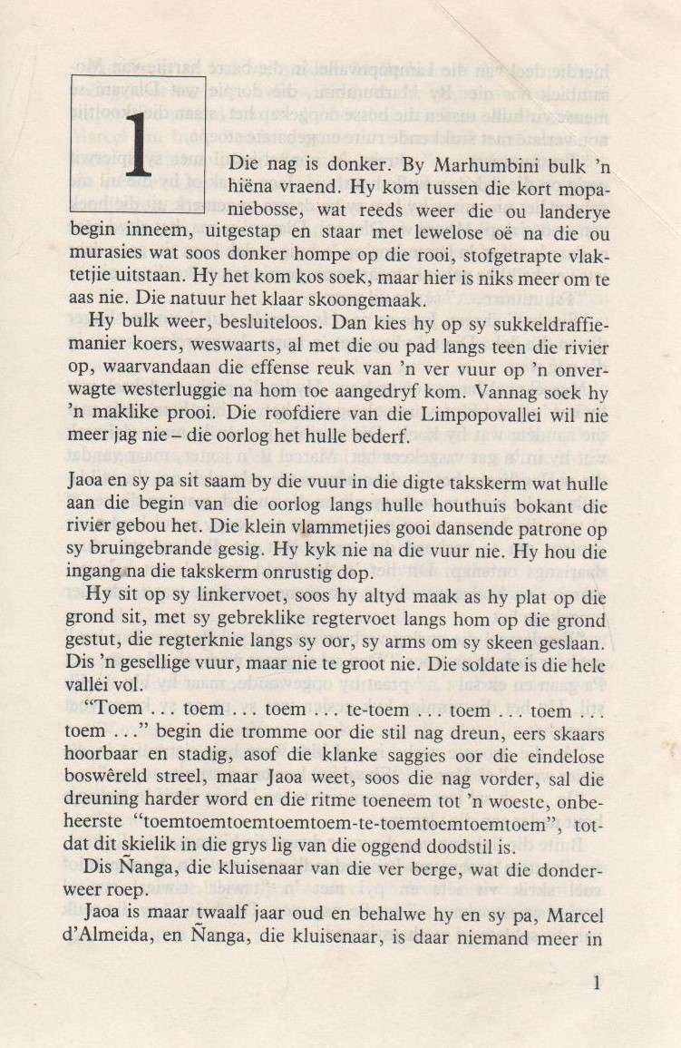 DAG VAN DIE REUSE - PIETER PIETERSE (1989) JEUG