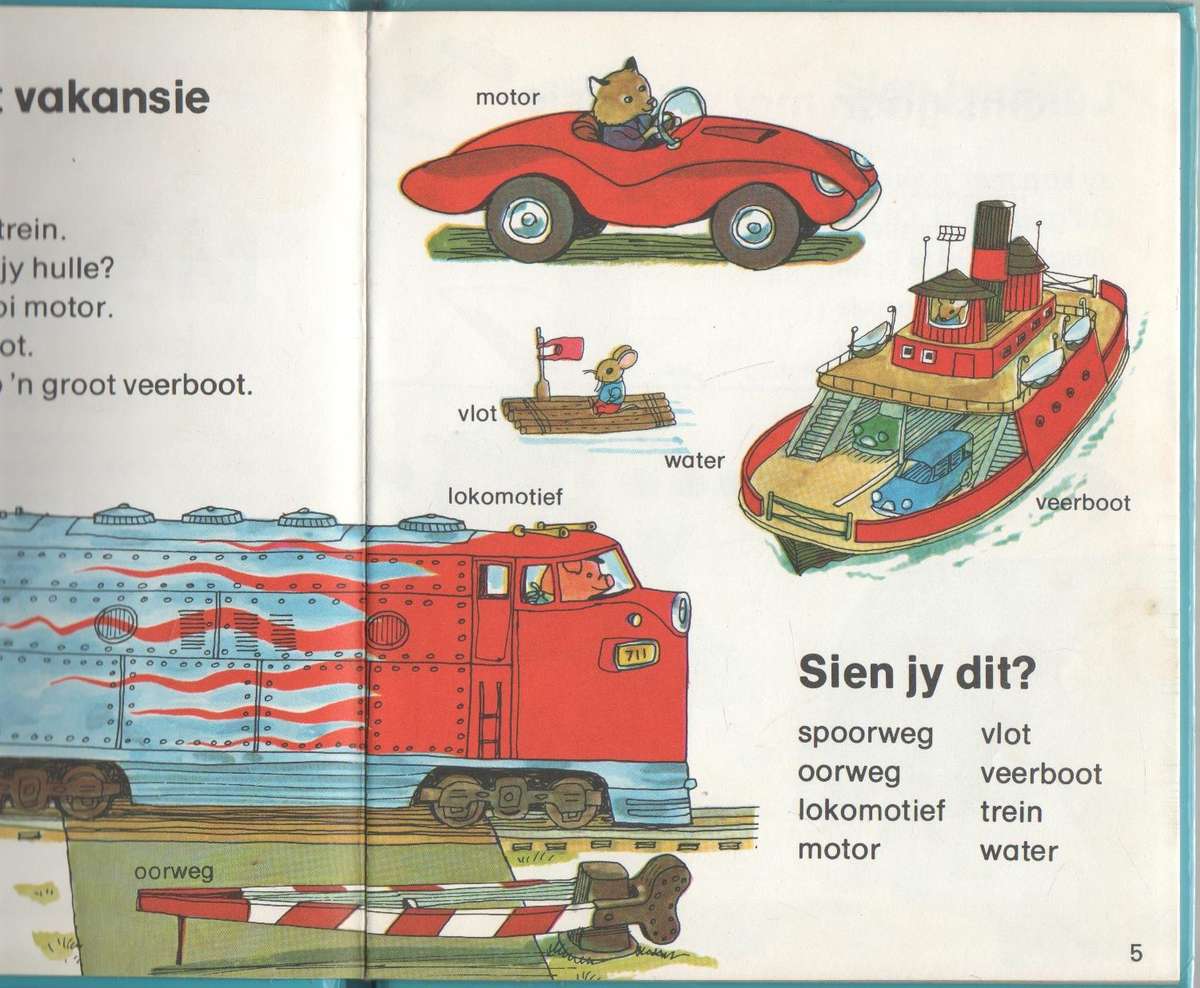 MET VAKANSIE 'N EERSTE LEESBOEKIE - RICHARD SCARRY (1976)