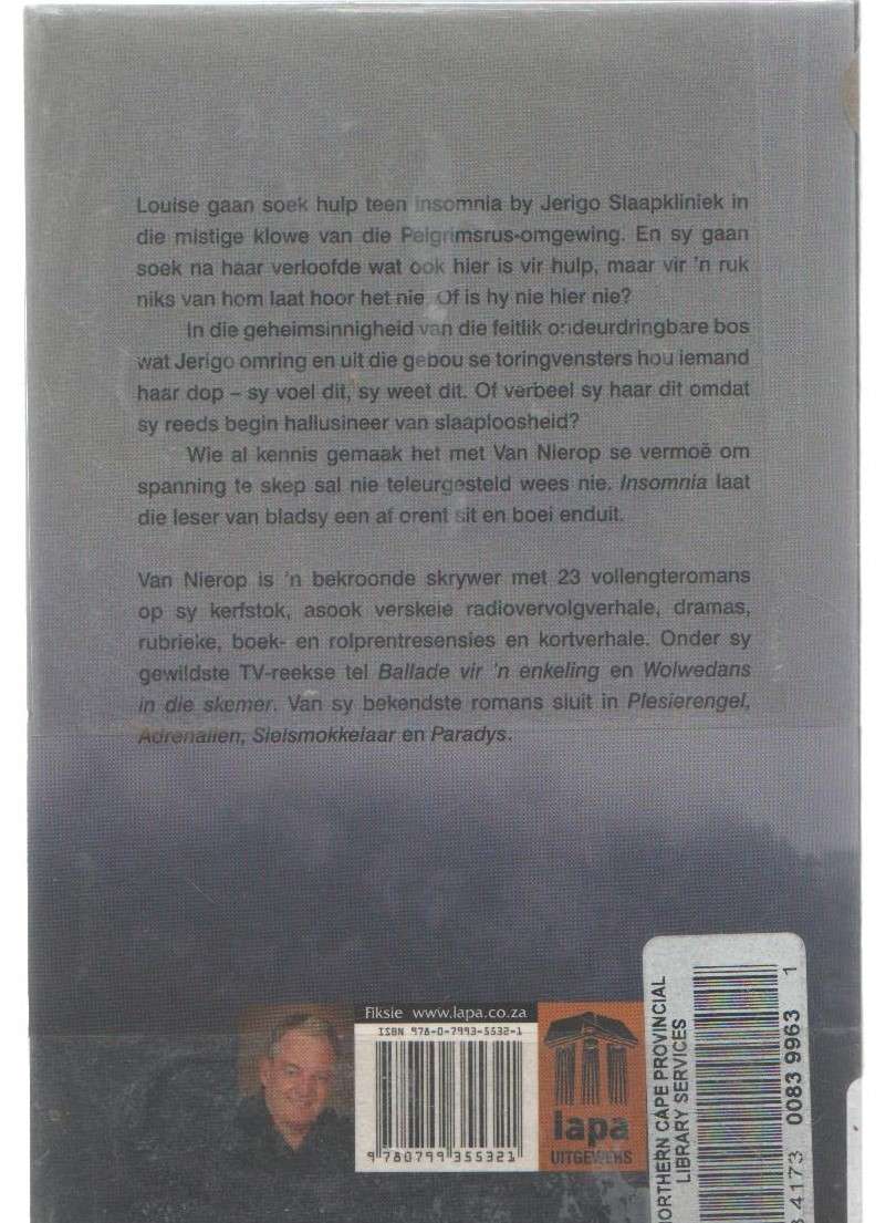 INSOMNIA - LEON VAN NIEROP (1 STE DRUK 2012)