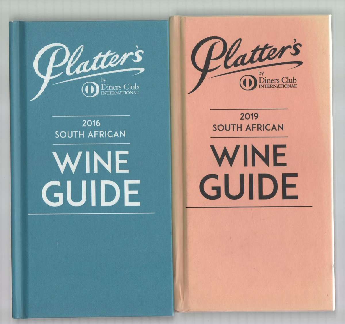 TEN PLATTER'S WINE GUIDES BY DINERS CLUB INTERNATIONAL (1997 - 2019 SOUTH AFRICAN WINE GUIDE)