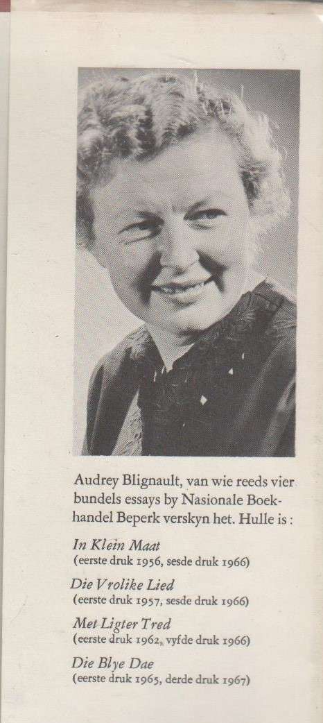 DIE PLESIERBOOM - AUDREY BLIGNAUT (1 STE UITGAWE 1967)