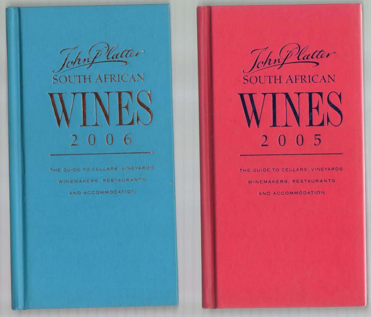 TEN PLATTER'S WINE GUIDES BY DINERS CLUB INTERNATIONAL (1997 - 2019 SOUTH AFRICAN WINE GUIDE)