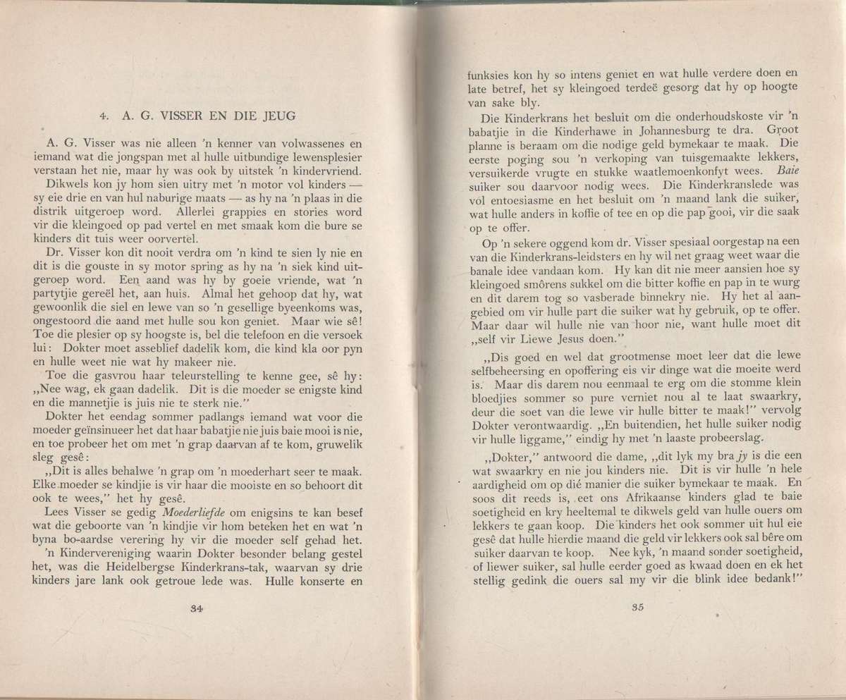 A G VISSER DIGTER EN SANGER - P J NIENABER (APB NR 6 1950)