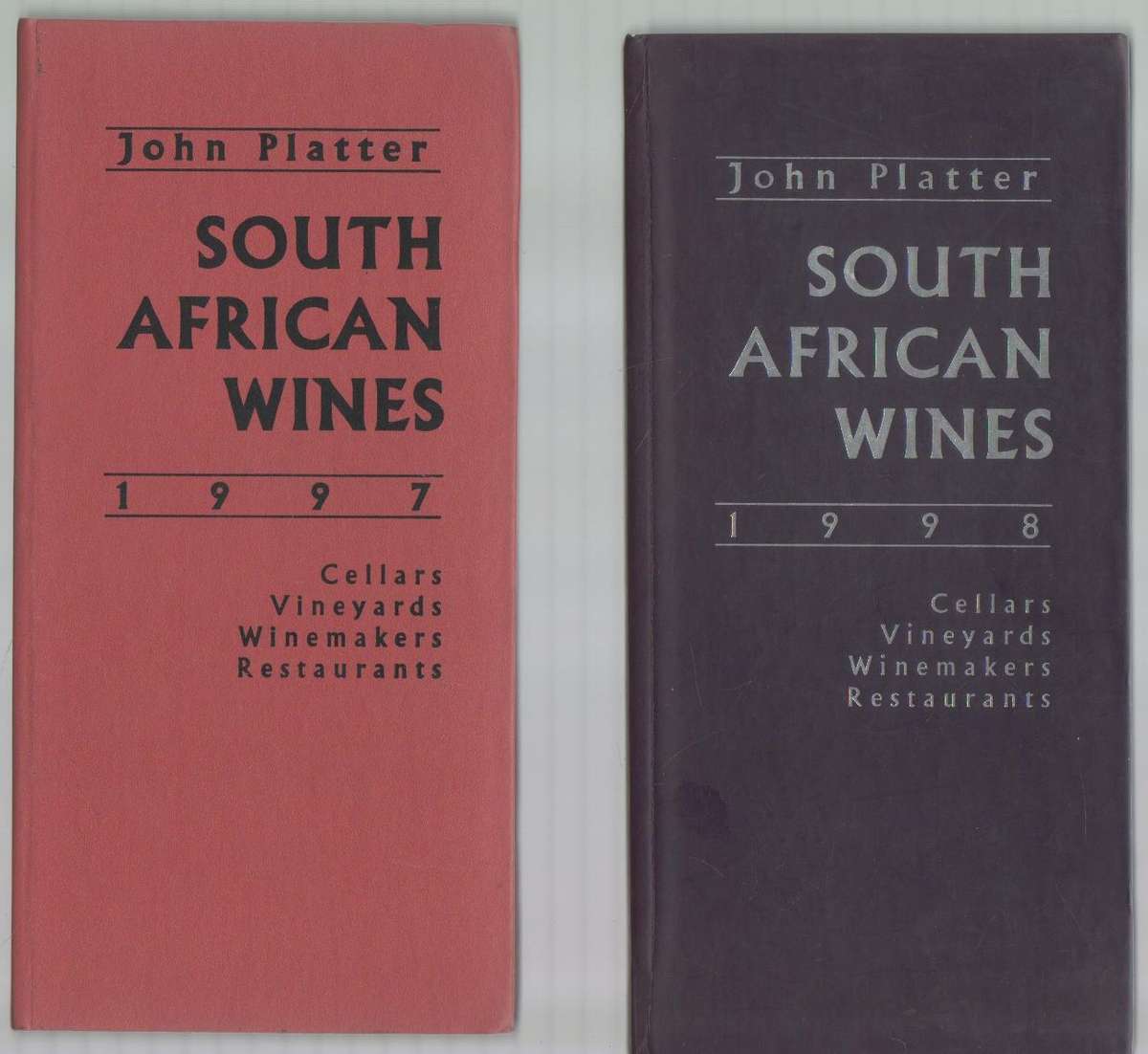TEN PLATTER'S WINE GUIDES BY DINERS CLUB INTERNATIONAL (1997 - 2019 SOUTH AFRICAN WINE GUIDE)