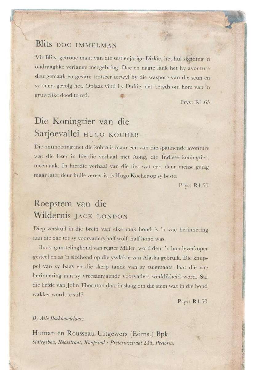 VLAM - MIKRO (1 STE UITGAWE 1970) BOEREOORLOGVERHAAL