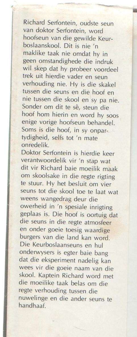 KAPTEIN RICHARD, NO 7 - THEUNIS KROGH (2 DE DRUK 1982) JEUG